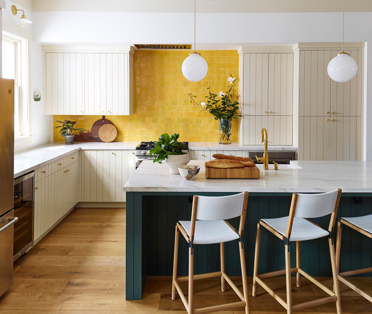 yellow kitchen