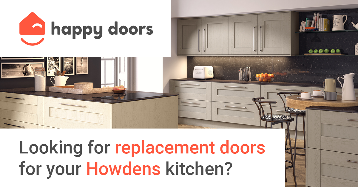 Howdens Greenwich Dark Walnut Kitchen Cupboard Door Drawer front replacements 