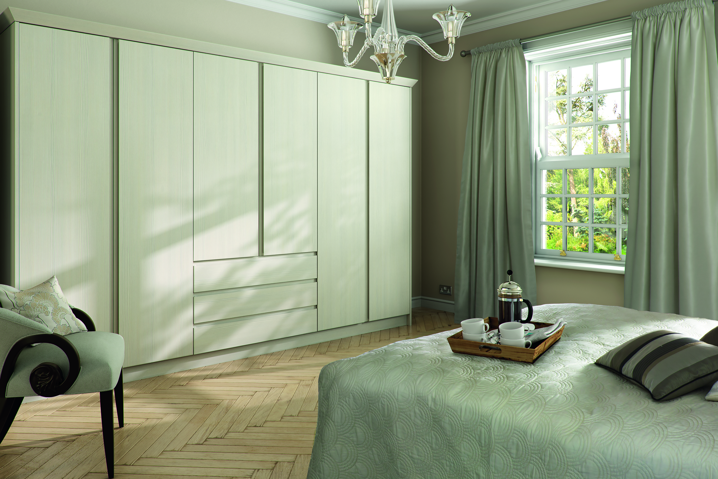 white wardrobe doors